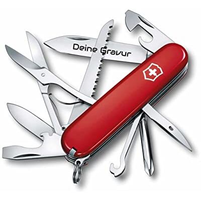 Victorinox Fieldmaster 1.4713 Couteau de poche avec gravure sur la lame I Cadeau pour homme et femme I Pour anniversaire I Couteau suisse personnalisé avec 15 fonctions - Publicité Victorinox Fieldmaster 1.4713 Couteau de poche avec gravure sur la lame I Cadeau pour homme et femme I Pour anniversaire I Couteau suisse personnalisé avec 15 fonctions - Publicité