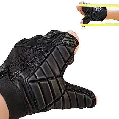 tetotak Gant de tir professionnel sans cadre, accessoires d'entraînement de chasse, matériau en peau de chèvre, protection supérieure des mains, bande tube plat extérieur (main droite L 20-21 cm) - Publicité tetotak Gant de tir professionnel sans cadre, accessoires d'entraînement de chasse, matériau en peau de chèvre, protection supérieure des mains, bande tube plat extérieur (main droite L 20-21 cm) - Publicité