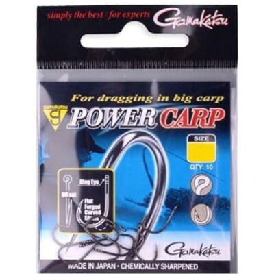 Gamakatsu Power Carp Ring Eye, GR. 14; NS Black - Publicité Gamakatsu Power Carp Ring Eye, GR. 14; NS Black - Publicité