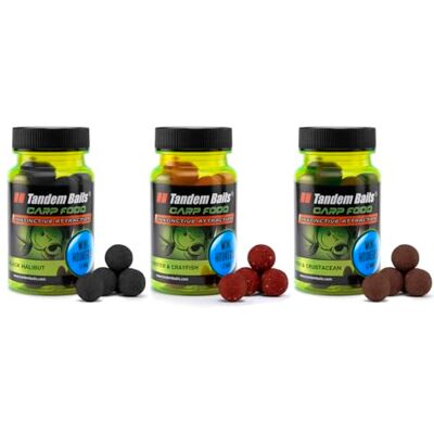 Tandem Baits Set de 3 Carp Food Perfection Mini Hookers Flavour Mix Fish, D'appâts pour carpes, Pêche de la Carpe, Peche, Pop-Ups, Bouillette Carpe, Professionnel Accessoires de Pêche Carpe 12mm 50g - Publicité Tandem Baits Set de 3 Carp Food Perfection Mini Hookers Flavour Mix Fish, D'appâts pour carpes, Pêche de la Carpe, Peche, Pop-Ups, Bouillette Carpe, Professionnel Accessoires de Pêche Carpe 12mm 50g - Publicité