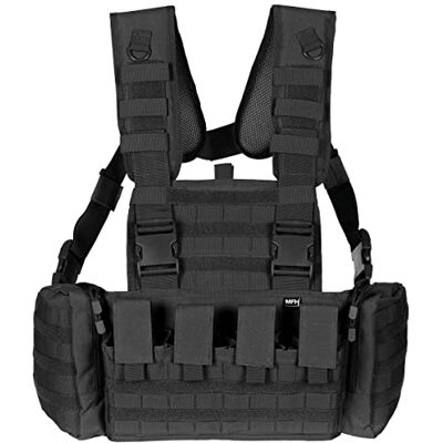 MFH Chest Rig Mission Noir, Noir , taille unique - Publicité MFH Chest Rig Mission Noir, Noir , taille unique - Publicité