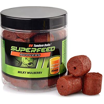 Tandem Baits SuperFeed Hook Fatty Pellet Mûre Lactée Matériel de Pêche Carpe 20mm 150g - Publicité Tandem Baits SuperFeed Hook Fatty Pellet Mûre Lactée Matériel de Pêche Carpe 20mm 150g - Publicité