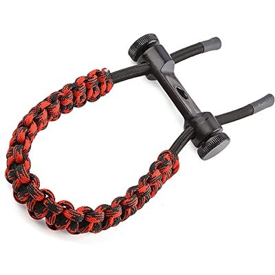 AMEYXGS Sangle de Poignet Arc Ajustable Corde Tressée avec Dragonne Tir à l'arc pour Arc Classique et Arc à Poulies (Rouge + Noir) - Publicité AMEYXGS Sangle de Poignet Arc Ajustable Corde Tressée avec Dragonne Tir à l'arc pour Arc Classique et Arc à Poulies (Rouge + Noir) - Publicité