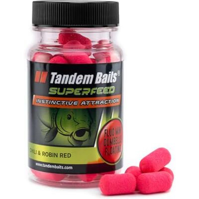 Tandem Baits Appâts Flottants pour La Pêche À La Carpe Zig Rig Chod Rig SuperFeed Fluo Mini Dumbells Floating 30 g Chili Et Robin Red - Publicité Tandem Baits Appâts Flottants pour La Pêche À La Carpe Zig Rig Chod Rig SuperFeed Fluo Mini Dumbells Floating 30 g Chili Et Robin Red - Publicité