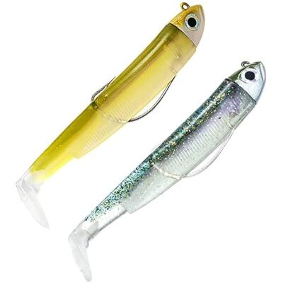 Fiiish Double Combo Shore Black Minnow No.3-12cm 12g Ghost Minnow Wakasagi BM3019 - Publicité Fiiish Double Combo Shore Black Minnow No.3-12cm 12g Ghost Minnow Wakasagi BM3019 - Publicité