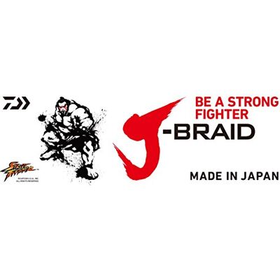 Daiwa J-Braid X8 0.18mm, 12,0kg/26,5lbs, 1500m Multi Couleur Ligne de pêche tressée - Publicité Daiwa J-Braid X8 0.18mm, 12,0kg/26,5lbs, 1500m Multi Couleur Ligne de pêche tressée - Publicité