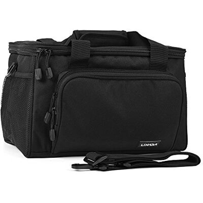 Lixada Sac de transport à bandoulière multifonction pour la pêche, noir - Publicité Lixada Sac de transport à bandoulière multifonction pour la pêche, noir - Publicité
