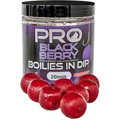 StarBaits Bouillettes Pro Boilies in Dip Black Berry 150g D.20mm Rouge 62748 - Publicité StarBaits Bouillettes Pro Boilies in Dip Black Berry 150g D.20mm Rouge 62748 - Publicité
