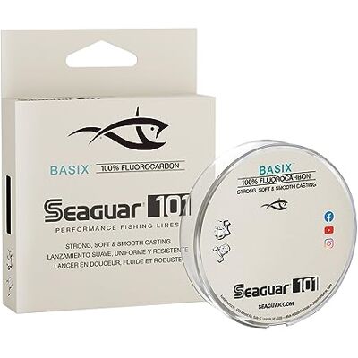 Seaguar Basix Fil de pêche en fluorocarbone 100%, pour Eau Douce, Disponible en Plusieurs Tailles, Transparent - Publicité Seaguar Basix Fil de pêche en fluorocarbone 100%, pour Eau Douce, Disponible en Plusieurs Tailles, Transparent - Publicité