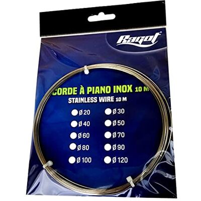 RAGOT Corde à Piano INOX C901 10M (Ø 70/100) - Publicité RAGOT Corde à Piano INOX C901 10M (Ø 70/100) - Publicité