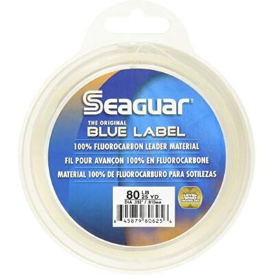 Seaguar Blue Label Bas de Ligne pour la pêche en mer, 100% fluorocarbone, Transparent, Plusieurs Tailles - Publicité Seaguar Blue Label Bas de Ligne pour la pêche en mer, 100% fluorocarbone, Transparent, Plusieurs Tailles - Publicité
