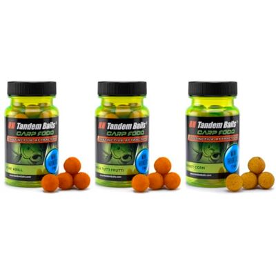 Tandem Baits Set de 3 Carp Food Perfection Mini Hookers Flavour Mix no 2, D'appâts pour carpes, Pêche de la Carpe, Peche, Pop-Ups, Bouillette Carpe, Professionnel Accessoires de Pêche Carpe 12mm 50g - Publicité Tandem Baits Set de 3 Carp Food Perfection Mini Hookers Flavour Mix no 2, D'appâts pour carpes, Pêche de la Carpe, Peche, Pop-Ups, Bouillette Carpe, Professionnel Accessoires de Pêche Carpe 12mm 50g - Publicité