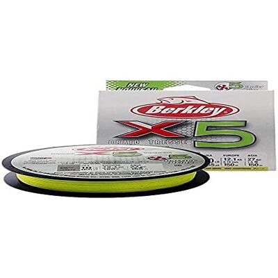 Berkley X5, Fil de Pêche, Tresse 5 Brins pour la Pêche en Mer et en Eau Douce, plus Résistante, Pêche aux Carnassiers - Publicité Berkley X5, Fil de Pêche, Tresse 5 Brins pour la Pêche en Mer et en Eau Douce, plus Résistante, Pêche aux Carnassiers - Publicité