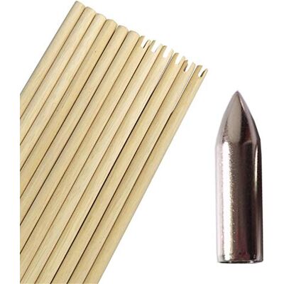 AMEYXGS Tir à l'arc 80 cm Arbre de flèche avec Pointes de flèche 8 mm Arbres de flèche en Bois pour DIY flèches de Chasse (Type 5) - Publicité AMEYXGS Tir à l'arc 80 cm Arbre de flèche avec Pointes de flèche 8 mm Arbres de flèche en Bois pour DIY flèches de Chasse (Type 5) - Publicité