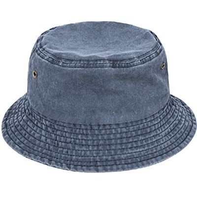 TOSKATOK Chapeau de pêcheur Chapeau de Seau et Soleil en Pur Coton délavé Protection Solaire UV Respirant Plage Vacances voyage-DENIM-60 - Publicité TOSKATOK Chapeau de pêcheur Chapeau de Seau et Soleil en Pur Coton délavé Protection Solaire UV Respirant Plage Vacances voyage-DENIM-60 - Publicité