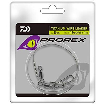 Daiwa prorex Titane Câble Leader 20cm/30cm 30cm 12kg/11.3kg - Publicité Daiwa prorex Titane Câble Leader 20cm/30cm 30cm 12kg/11.3kg - Publicité