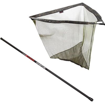 Ultimate Combo Full Float Carp Net Camo 42" + Tele Handle Ensemble Carpe - Publicité Ultimate Combo Full Float Carp Net Camo 42" + Tele Handle Ensemble Carpe - Publicité