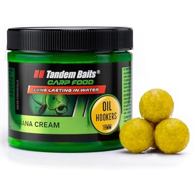 Tandem Baits Carp Food Oil Hookers Crème de Banane, D'appâts pour carpes, Pêche de la Carpe, Peche, Pop-Ups, Bouillette Carpe, Professionnel Accessoires de Pêche Carpe 18mm 120g - Publicité Tandem Baits Carp Food Oil Hookers Crème de Banane, D'appâts pour carpes, Pêche de la Carpe, Peche, Pop-Ups, Bouillette Carpe, Professionnel Accessoires de Pêche Carpe 18mm 120g - Publicité