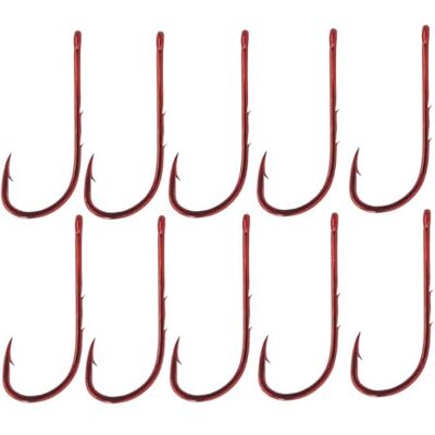 Hameçons Gamakatsu LS-5213 Rouge Pour la pêche à l'anguille, la pêche à l'anguille Crochet unique pour oreille pour anguille - Publicité Hameçons Gamakatsu LS-5213 Rouge Pour la pêche à l'anguille, la pêche à l'anguille Crochet unique pour oreille pour anguille - Publicité