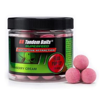 Tandem Baits SuperFeed Fluo Mini Pop-Up Crème de Fraise, D'appâts pour carpes, Pêche de la Carpe, Peche, Pop-Ups, Bouillette Carpe, Professionnel Accessoires de Pêche Carpe 16mm 70g - Publicité Tandem Baits SuperFeed Fluo Mini Pop-Up Crème de Fraise, D'appâts pour carpes, Pêche de la Carpe, Peche, Pop-Ups, Bouillette Carpe, Professionnel Accessoires de Pêche Carpe 16mm 70g - Publicité