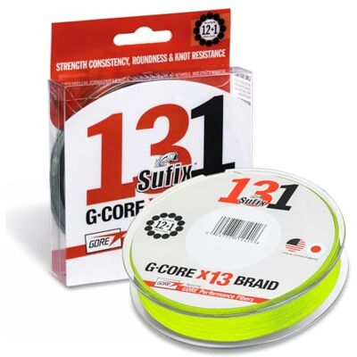 Sufix 131 150MT Chartreuse 0,185MM - Publicité Sufix 131 150MT Chartreuse 0,185MM - Publicité