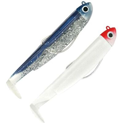 Fiiish Double Combo Shore Black Minnow No.3-12cm 12g Barracuda Blue + White/Red Head BM3156 - Publicité Fiiish Double Combo Shore Black Minnow No.3-12cm 12g Barracuda Blue + White/Red Head BM3156 - Publicité