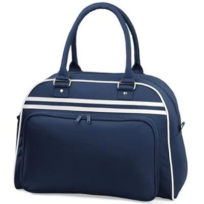 COOZO Rétro Bowling Sac Marine Française/Blanc Taille Unique - Publicité COOZO Rétro Bowling Sac Marine Française/Blanc Taille Unique - Publicité
