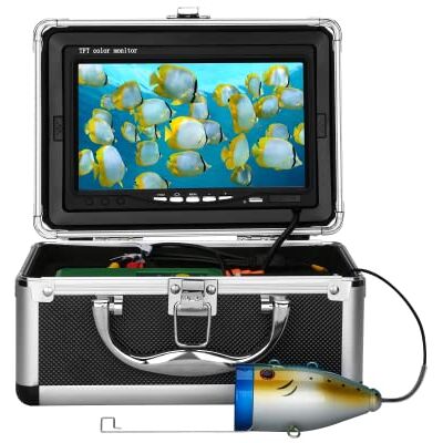 MOUNTAINONE Camera sous Marine Peche, Moniteur 7 Pouces Appareil Photo Fish Finder 1000TVL Caméra étanche Câble 15m pour Pêche sur Glace, en lac et en Bateau (15M with DVR) - Publicité MOUNTAINONE Camera sous Marine Peche, Moniteur 7 Pouces Appareil Photo Fish Finder 1000TVL Caméra étanche Câble 15m pour Pêche sur Glace, en lac et en Bateau (15M with DVR) - Publicité