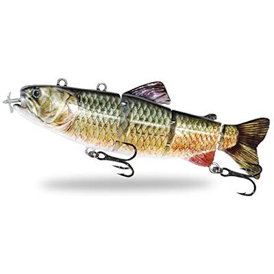 ods lure Leurre de Natation robotisé Lumière LED Rechargeable USB Appât de Natation Multi articulé 4 Segments Leurre de pêche électrique Auto-propulsé Inteli - Publicité ods lure Leurre de Natation robotisé Lumière LED Rechargeable USB Appât de Natation Multi articulé 4 Segments Leurre de pêche électrique Auto-propulsé Inteli - Publicité