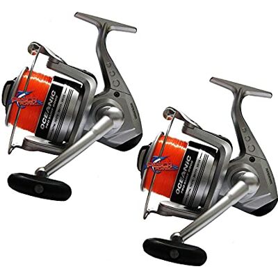 Trabucco Oceanic 8000 Lot de 2 moulinets avec fil pour surfcasting - Publicité Trabucco Oceanic 8000 Lot de 2 moulinets avec fil pour surfcasting - Publicité