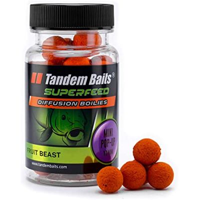 Tandem Baits SuperFeed Diffusion Mini Pop-Up Fruit Beast, D'appâts pour carpes, Pêche de la Carpe, Peche, Pop-Ups, Bouillette Carpe, Professionnel Accessoires de Pêche Carpe 2mm 30g - Publicité Tandem Baits SuperFeed Diffusion Mini Pop-Up Fruit Beast, D'appâts pour carpes, Pêche de la Carpe, Peche, Pop-Ups, Bouillette Carpe, Professionnel Accessoires de Pêche Carpe 2mm 30g - Publicité