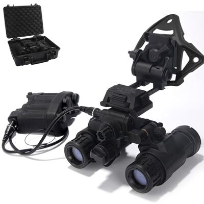 Chestnut-YX FMA Tactical Airsoft AN/PVS31 casque mannequin Vision nocturne lunettes modèle & L4G19 NVG casque support en plastique sans fonction NVG avec boîtier de batterie et boîte de stockage pour Cosplay - Publicité Chestnut-YX FMA Tactical Airsoft AN/PVS31 casque mannequin Vision nocturne lunettes modèle & L4G19 NVG casque support en plastique sans fonction NVG avec boîtier de batterie et boîte de stockage pour Cosplay - Publicité