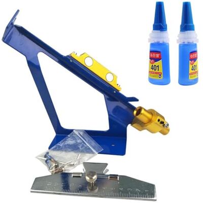 SHARROW Tir à l'arc Flèche Fletching Jig Empennage Recurve ou Composé DIY Fletches Collage Plumes bâton Outil avec Colle 401 (Bleu) - Publicité SHARROW Tir à l'arc Flèche Fletching Jig Empennage Recurve ou Composé DIY Fletches Collage Plumes bâton Outil avec Colle 401 (Bleu) - Publicité