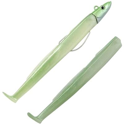 Fiiish Combo Shore Black Eel No.2-11cm 8g Pearl Green BE4002 - Publicité Fiiish Combo Shore Black Eel No.2-11cm 8g Pearl Green BE4002 - Publicité