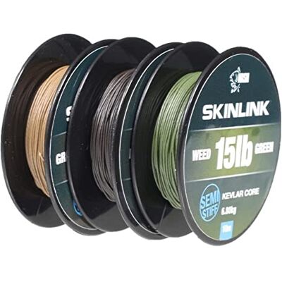 Nash TT Fil Bas de Ligne Skinlink Stiff 25lb Gravel - Publicité Nash TT Fil Bas de Ligne Skinlink Stiff 25lb Gravel - Publicité