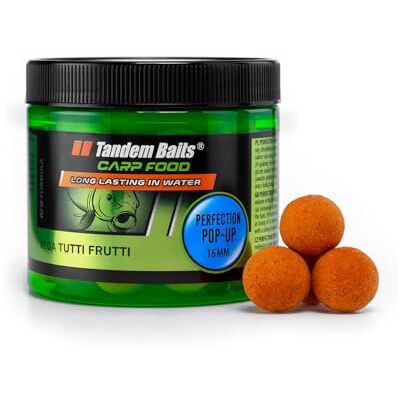 Tandem Baits Carp Food Perfection Mini Pop-Up Mega Tutti Frutti, D'appâts pour carpes, Pêche de la Carpe, Peche, Pop-Ups, Bouillette Carpe, Professionnel Accessoires de Pêche Carpe 16mm 70g - Publicité Tandem Baits Carp Food Perfection Mini Pop-Up Mega Tutti Frutti, D'appâts pour carpes, Pêche de la Carpe, Peche, Pop-Ups, Bouillette Carpe, Professionnel Accessoires de Pêche Carpe 16mm 70g - Publicité