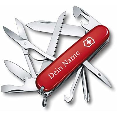 Victorinox Couteau de poche Fieldmaster avec impression personnalisée sur la coque Cadeau pour hommes et femmes Pour un anniversaire Couteau suisse personnalisé avec 15 fonctions 1.4713 - Publicité Victorinox Couteau de poche Fieldmaster avec impression personnalisée sur la coque Cadeau pour hommes et femmes Pour un anniversaire Couteau suisse personnalisé avec 15 fonctions 1.4713 - Publicité