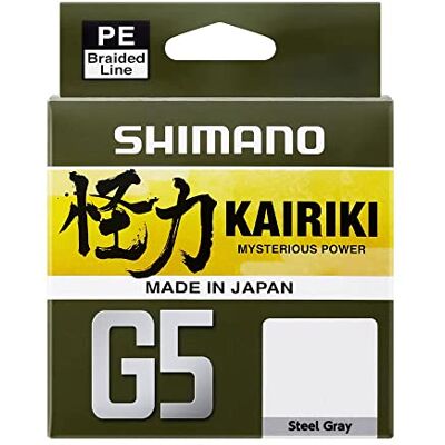 Shimano Tresse 5 Brins Kairiki G5 Steel Gray 150m D.0,18mm R.8Kg - Publicité Shimano Tresse 5 Brins Kairiki G5 Steel Gray 150m D.0,18mm R.8Kg - Publicité