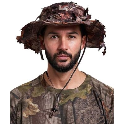 Jack Pyke Chapeau de Brousse Imitation Feuilles en 3D L/XL - Publicité Jack Pyke Chapeau de Brousse Imitation Feuilles en 3D L/XL - Publicité