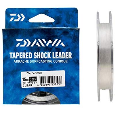 Daiwa Arrache Surfcasting Conique 5 x 15, Couleur Transparente, Taille 0,26-0,57 mm - Publicité Daiwa Arrache Surfcasting Conique 5 x 15, Couleur Transparente, Taille 0,26-0,57 mm - Publicité