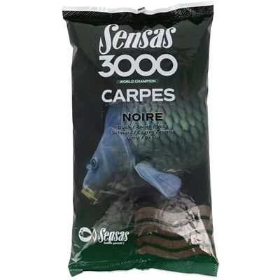 GUNKI Sensas Amorce 3000 Carpes Noire 1Kg Noir 10181 - Publicité GUNKI Sensas Amorce 3000 Carpes Noire 1Kg Noir 10181 - Publicité