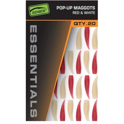 asticots Pop-Up Fox Edges Essentials Wit/ Rood OneSize - Publicité asticots Pop-Up Fox Edges Essentials Wit/ Rood OneSize - Publicité