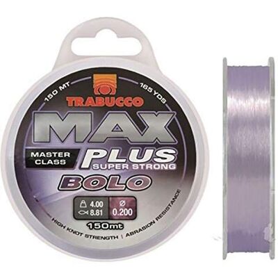 Trabucco Max Plus Bolo 0.16 mm 150 MT Nylon Ligne de Pêche Monofilament Fil Mer Eau Douce Spinning Carnassiers - Publicité Trabucco Max Plus Bolo 0.16 mm 150 MT Nylon Ligne de Pêche Monofilament Fil Mer Eau Douce Spinning Carnassiers - Publicité