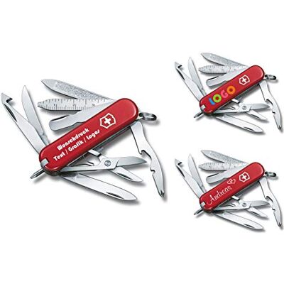 Victorinox Couteau de Poche Mini Champ avec Demande Impression sur Coque I Cadeau pour Hommes I Cadeau pour Anniversaire I Suisse Personnalisé 18 Fonctions 0.6385 - Publicité Victorinox Couteau de Poche Mini Champ avec Demande Impression sur Coque I Cadeau pour Hommes I Cadeau pour Anniversaire I Suisse Personnalisé 18 Fonctions 0.6385 - Publicité