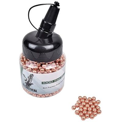 Trischitti Billes en acier métallique de 6 mm JS Tactical laiton antirouille calibrées et polies pour pistolets, fusils Soft Air, 0,90 grammes, 1000 pièces - Publicité Trischitti Billes en acier métallique de 6 mm JS Tactical laiton antirouille calibrées et polies pour pistolets, fusils Soft Air, 0,90 grammes, 1000 pièces - Publicité