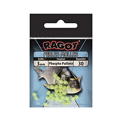 RAGOT PERLES MOLLES 3MMX30 PHOSPHO VERT PAILLETES - Publicité RAGOT PERLES MOLLES 3MMX30 PHOSPHO VERT PAILLETES - Publicité