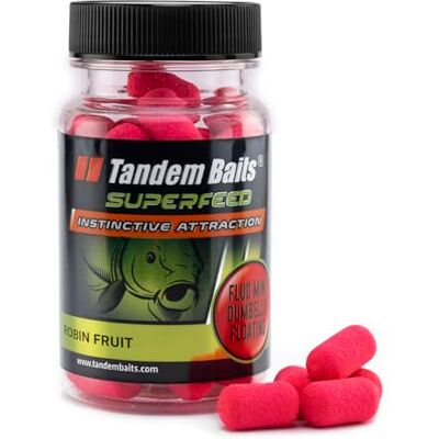 Tandem Baits Appâts Flottants pour La Pêche À La Carpe Zig Rig Chod Rig SuperFeed Fluo Mini Dumbells Floating 30 g Robin Fruit - Publicité Tandem Baits Appâts Flottants pour La Pêche À La Carpe Zig Rig Chod Rig SuperFeed Fluo Mini Dumbells Floating 30 g Robin Fruit - Publicité