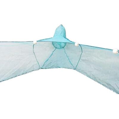 Fiskenet Petit filet de pêche en maille Cage de pêche flottante pliable pour crabe et rivière Cage à crevettes (3-2-1 m) - Publicité Fiskenet Petit filet de pêche en maille Cage de pêche flottante pliable pour crabe et rivière Cage à crevettes (3-2-1 m) - Publicité