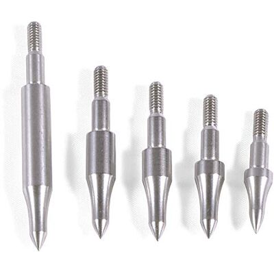 MILAEM 12x Pointes de flèche 75/100/125/200/250/300grain têtes en Acier Bouts de flèche à Visser Point de flèches pour flèches de Chasse à l'arc composé et Classique (Argent, 200grain) - Publicité MILAEM 12x Pointes de flèche 75/100/125/200/250/300grain têtes en Acier Bouts de flèche à Visser Point de flèches pour flèches de Chasse à l'arc composé et Classique (Argent, 200grain) - Publicité