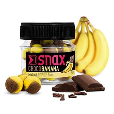 Generic 20 g 10 mm SNAX POP UP Köder Pop Up Mini Boilie Chocolat Banane - Publicité Generic 20 g 10 mm SNAX POP UP Köder Pop Up Mini Boilie Chocolat Banane - Publicité